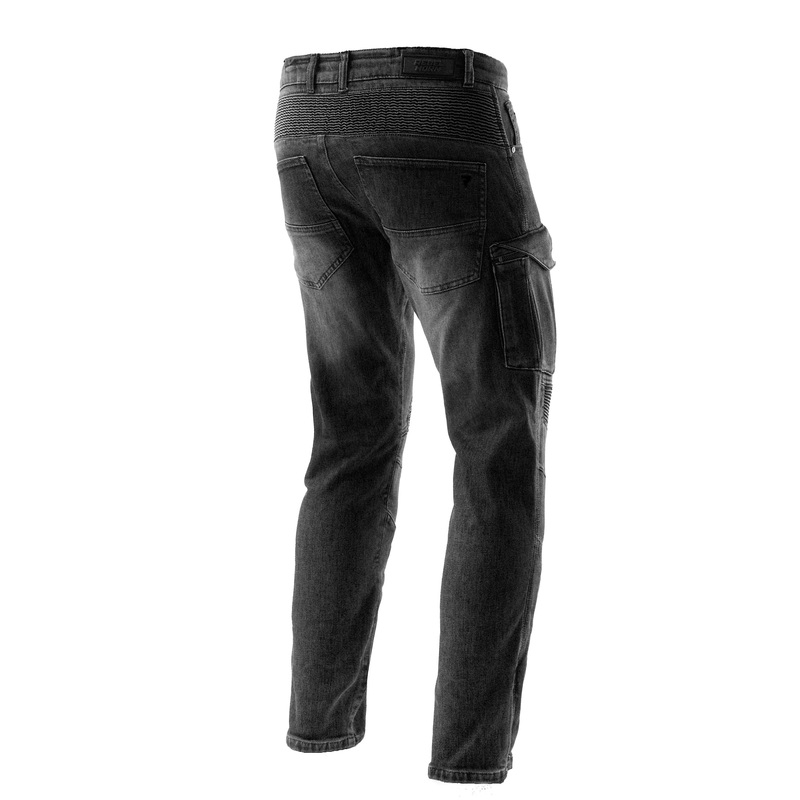 Rebelhorn Vandal Mono Motorjeans Gewassen Zwart