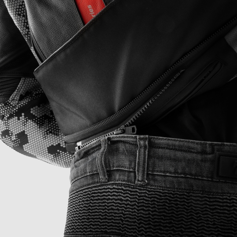 Rebelhorn Vandal Mono Motorjeans Gewassen Zwart