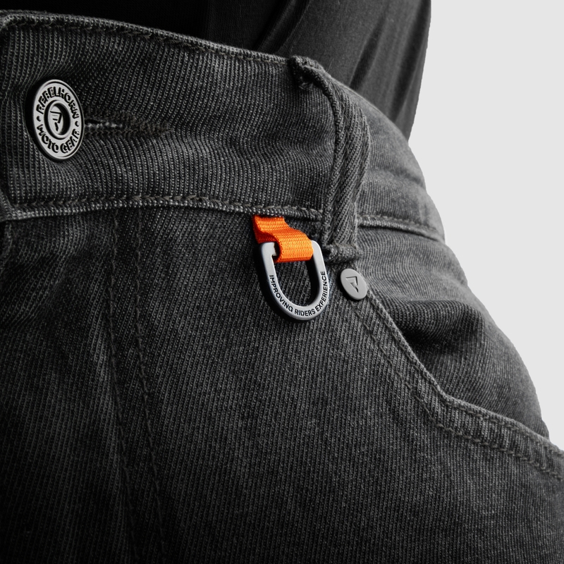 Rebelhorn Vandal Mono Motorjeans Gewassen Zwart