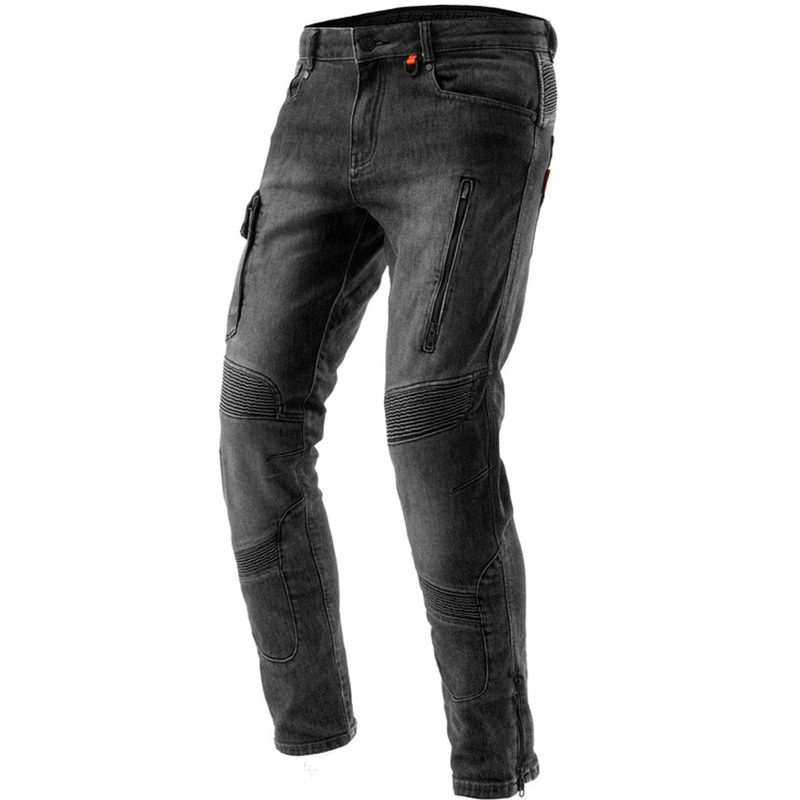 Rebelhorn Vandal Mono Lange Biker Jeans Gewassen Zwart