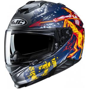 Integraalhelm HJC i71 Taurus MC1SF blauw-grijs-geel
