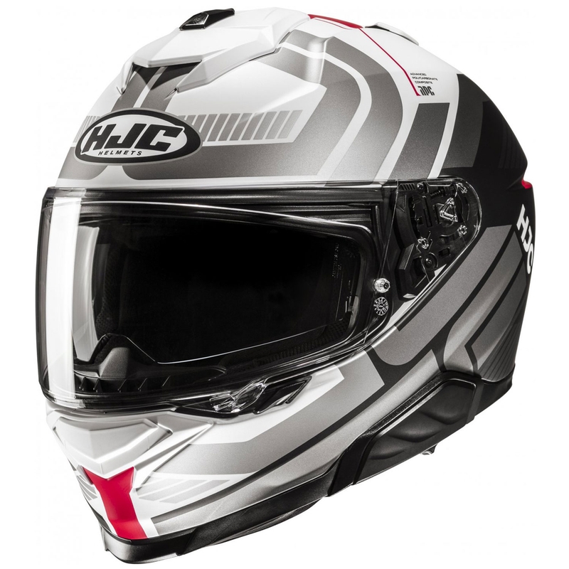 HJC i71 Viz MC1SF integraal motorhelm wit-grijs-zwart