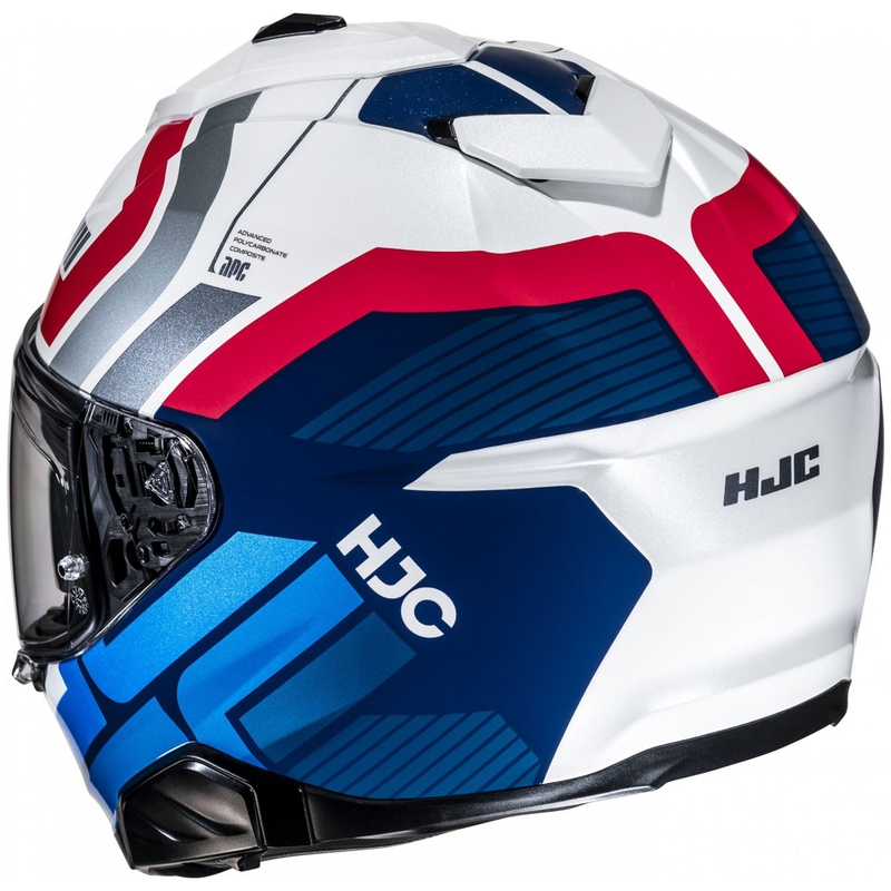 Integraal motorhelm HJC i71 Viz MC21 wit-blauw-rood