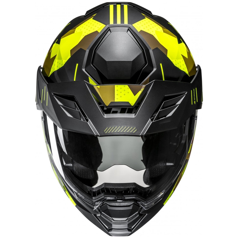 Opklapbare motorhelm HJC i80 Roki MC3HSF fluo geel-zwart