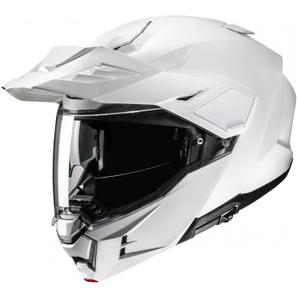 HJC i80 Solid parelmoer witte opklapbare motorhelm