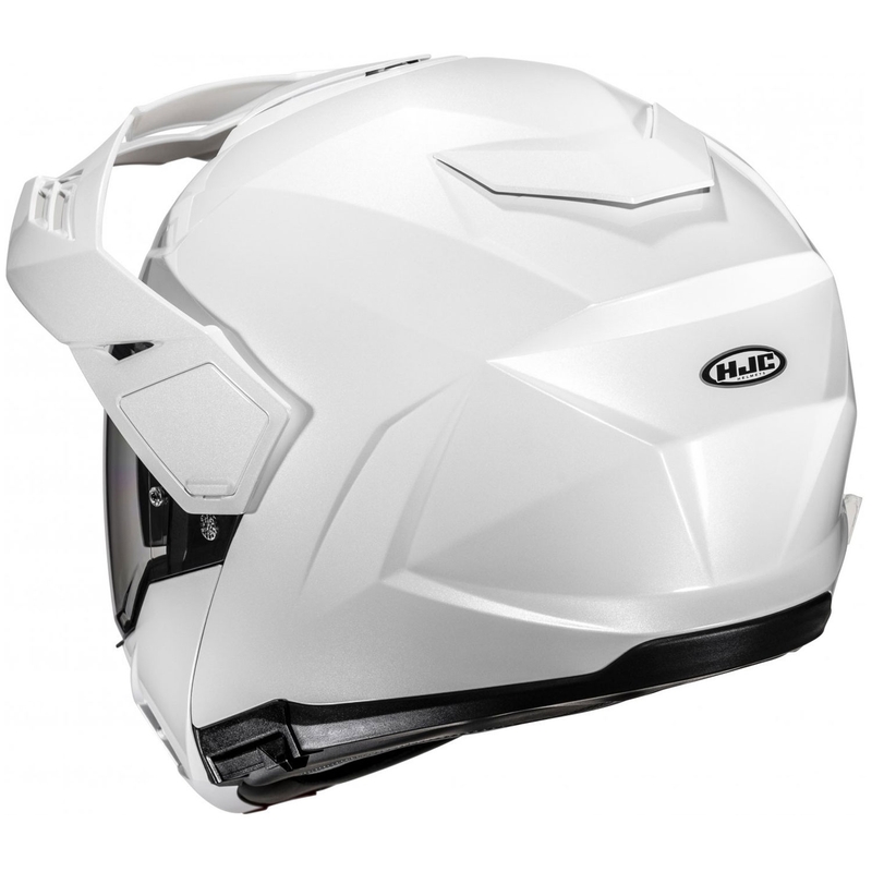 HJC i80 Solid klapmotorhelm parelwit