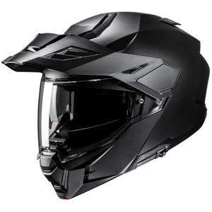 HJC i80 Solid Semi Flat Black opklapbare motorhelm