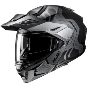 HJC i80 Velly MC5SF flip-up motorhelm zwart-grijs