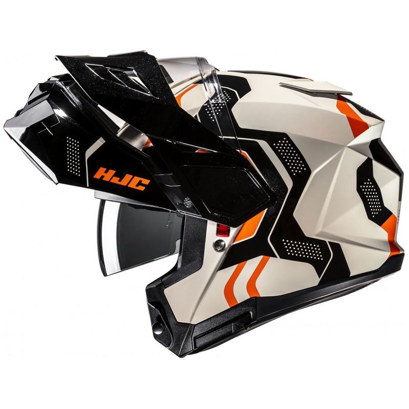 HJC i80 Velly MC7 opklapbare motorhelm beige-zwart