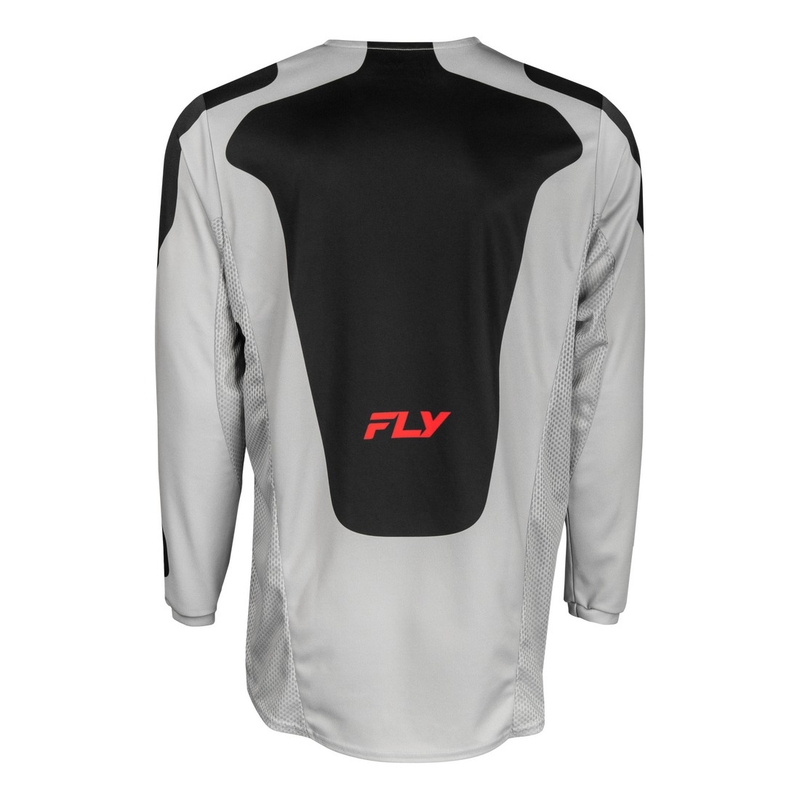 Motorcross trui FLY Racing Kinetic Sym grijs-rood-zwart