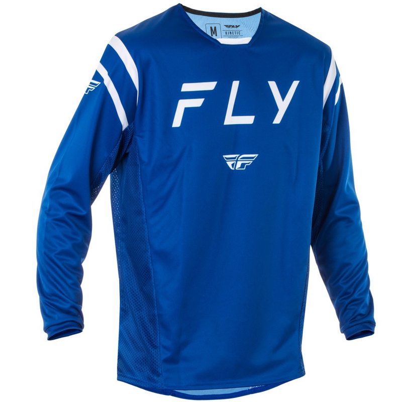 Motorcross trui FLY Racing Kinetic Centre blauw en wit