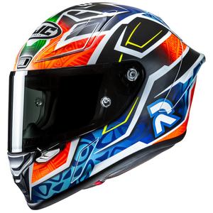 Integrale motorhelm HJC RPHA 1 Binder Replica 2024 MC27SF zwart-oranje-blauw