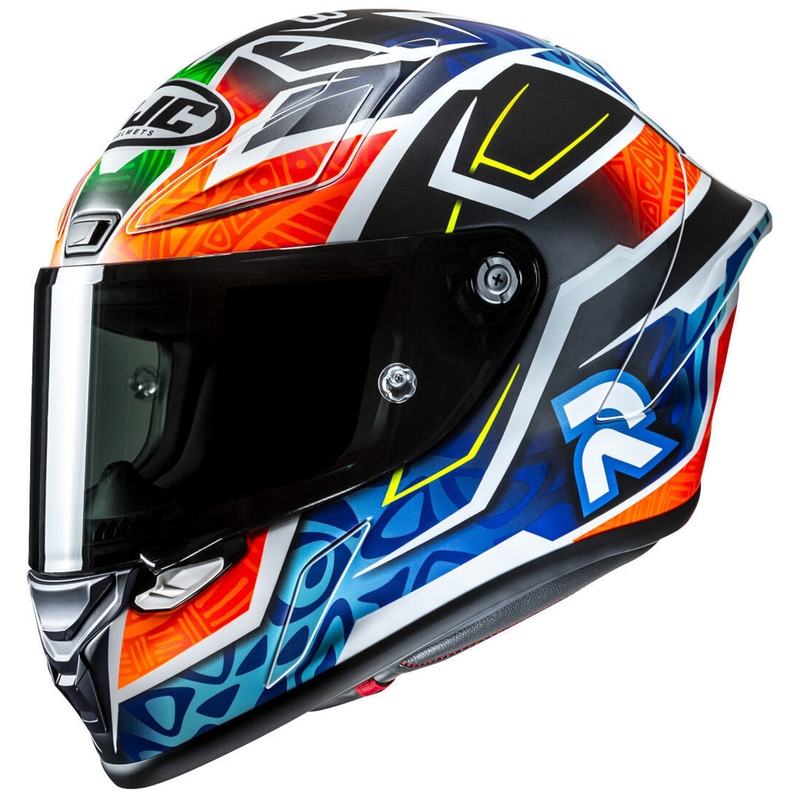 Integraal motorhelm HJC RPHA 1 Binder Replica MC27SF zwart-oranje-blauw