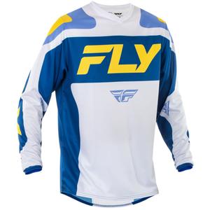 Motorcross trui FLY Racing F-16 wit-blauw-geel