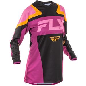Damescross trui FLY Racing F-16 zwart met geel