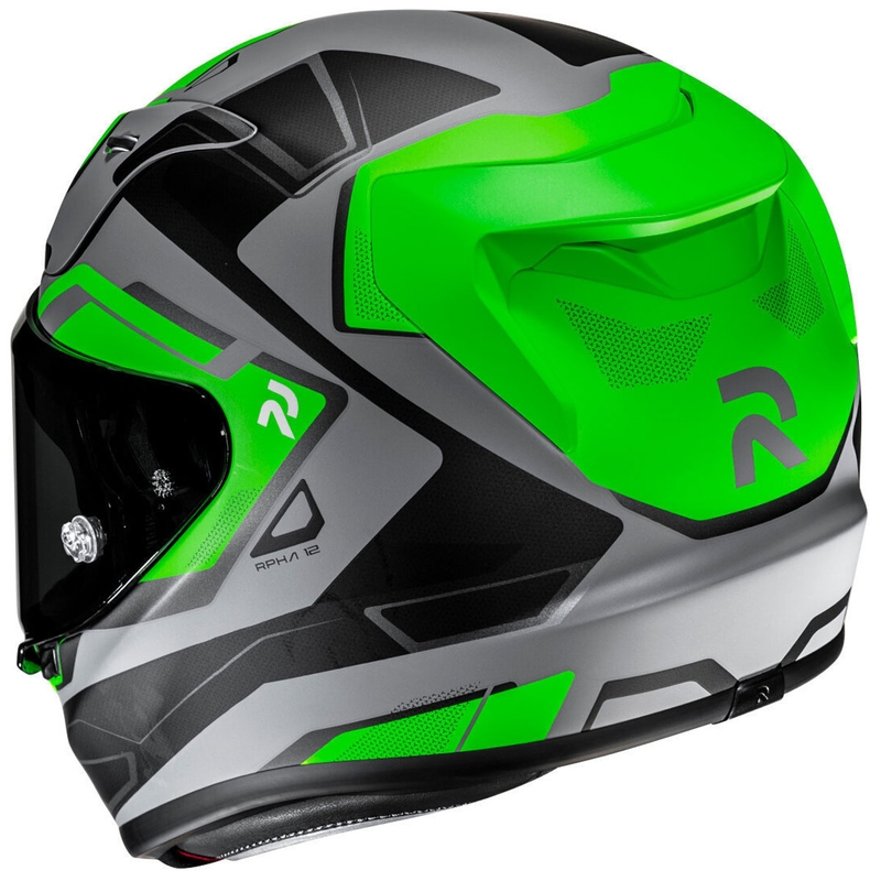 Integraal motorhelm HJC RPHA 12 Brels MC4HSF groen-grijs-zwart