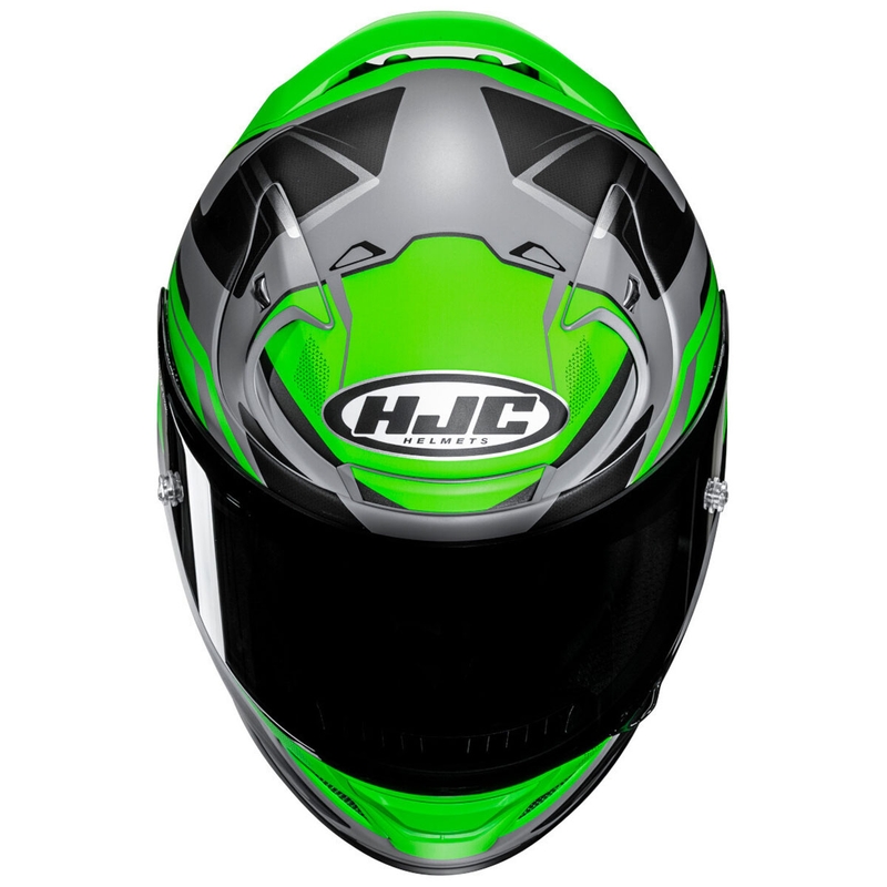 Integraal motorhelm HJC RPHA 12 Brels MC4HSF groen-grijs-zwart