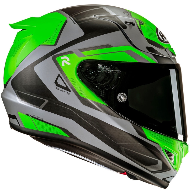 Integraal motorhelm HJC RPHA 12 Brels MC4HSF groen-grijs-zwart