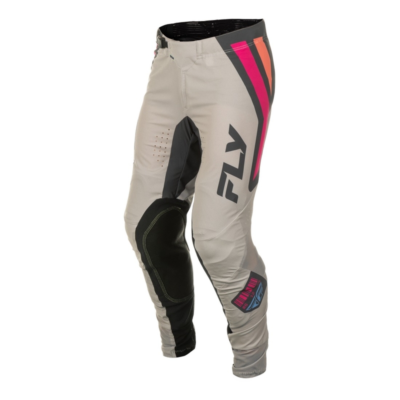 Motorcrossbroek FLY Racing Lite Vice grijs-roze