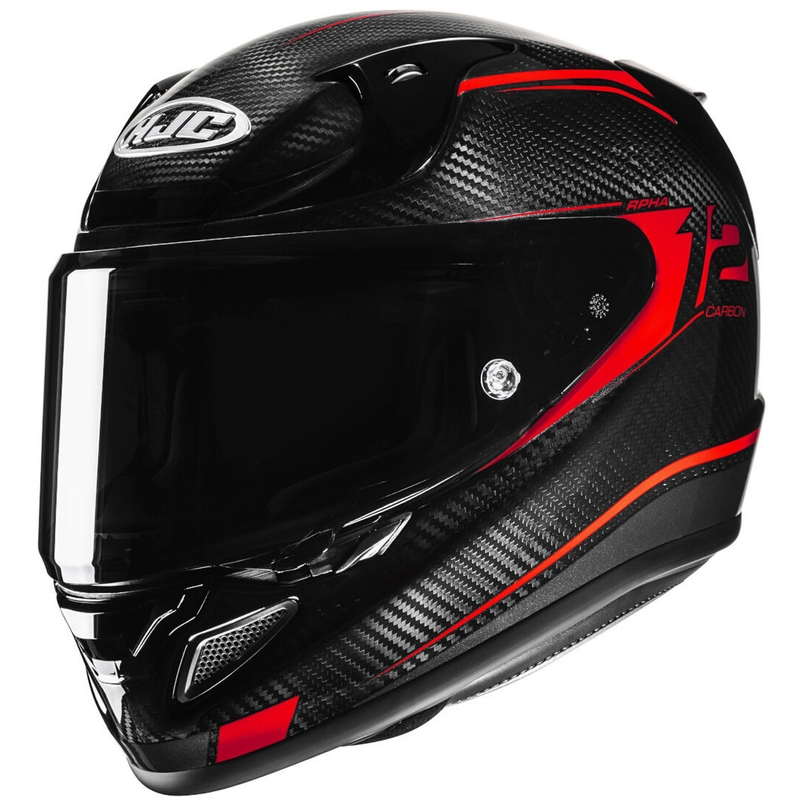 Integraal motorhelm HJC RPHA 12 CARBON Keres MC1 zwart-rood