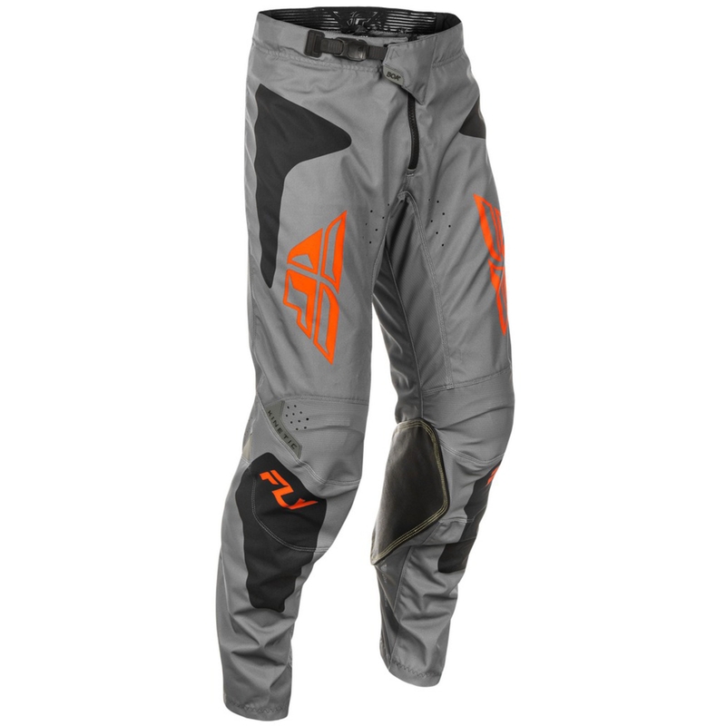 Motorcrossbroek FLY Racing Kinetic Sym grijs-oranje-zwart