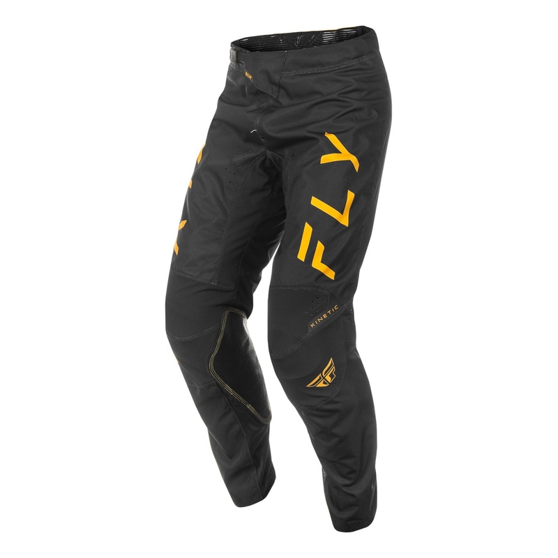 Motorcrossbroek FLY Racing Kinetic Centre zwart en goud