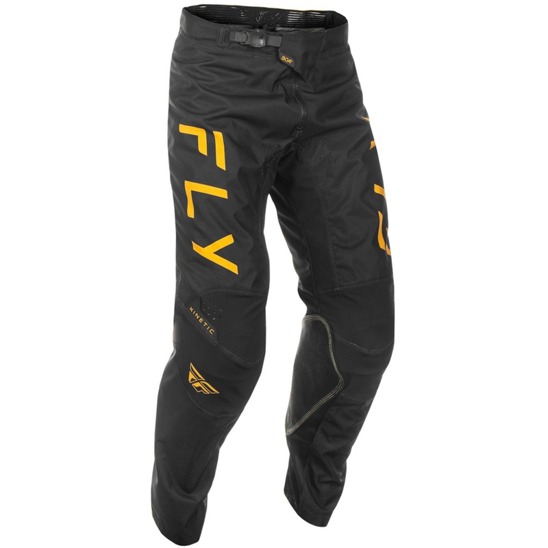 Motorcrossbroek FLY Racing Kinetic Centre zwart en goud