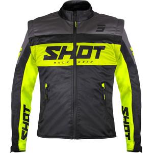 Softshell jas Shot Softshell Lite zwart-fluogeel