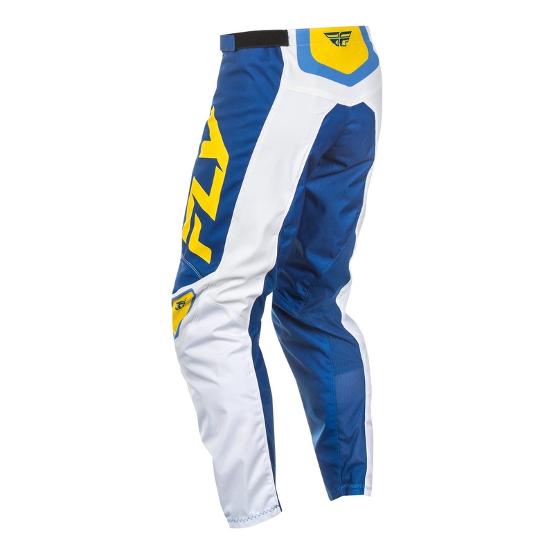 Motorcrossbroek FLY Racing F-16 wit-blauw-geel