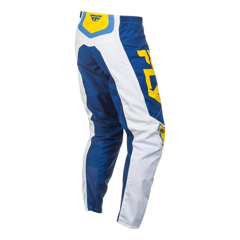 Motorcrossbroek FLY Racing F-16 wit-blauw-geel