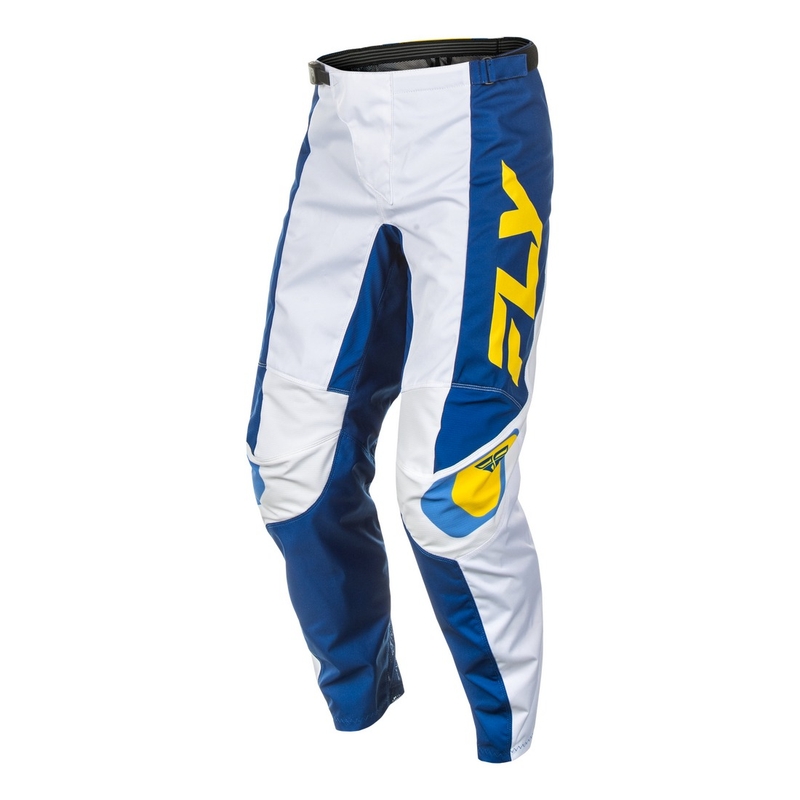 Motorcrossbroek FLY Racing F-16 wit-blauw-geel