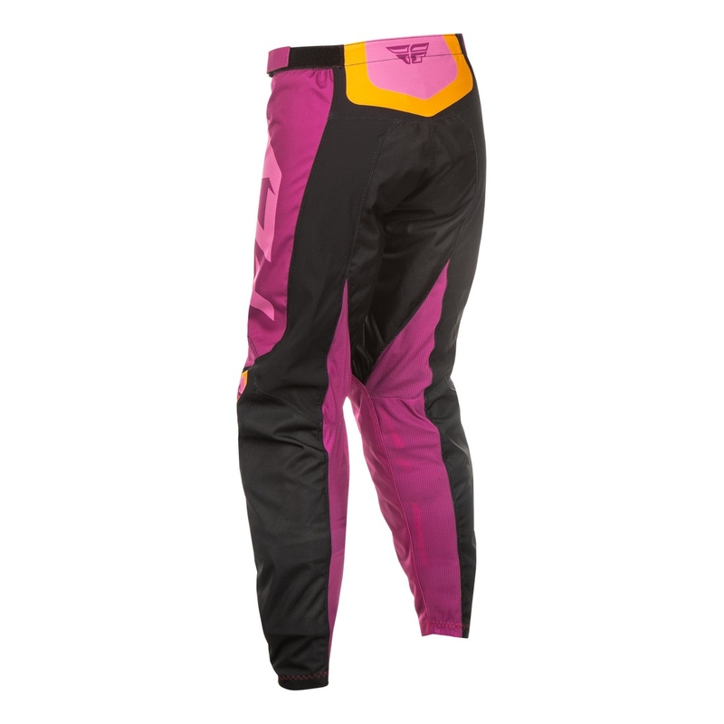 Dames motorcrossbroek FLY Racing F-16 zwart met geel