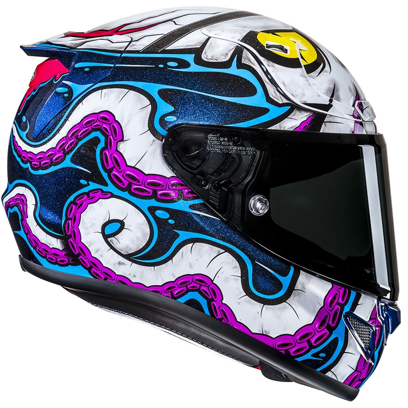Integraal motorhelm HJC RPHA 12 Kraken MC28 wit-blauw-zwart