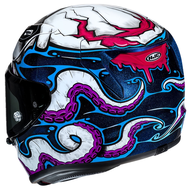 Integraal motorhelm HJC RPHA 12 Kraken MC28 wit-blauw-zwart
