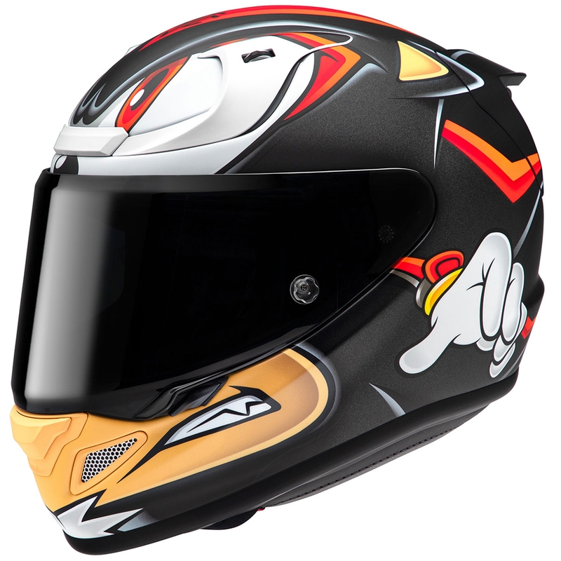 Integraal motorhelm HJC RPHA 12 Shadow The Hedgehog MC1SF zwart-rood-oranje uitverkoop