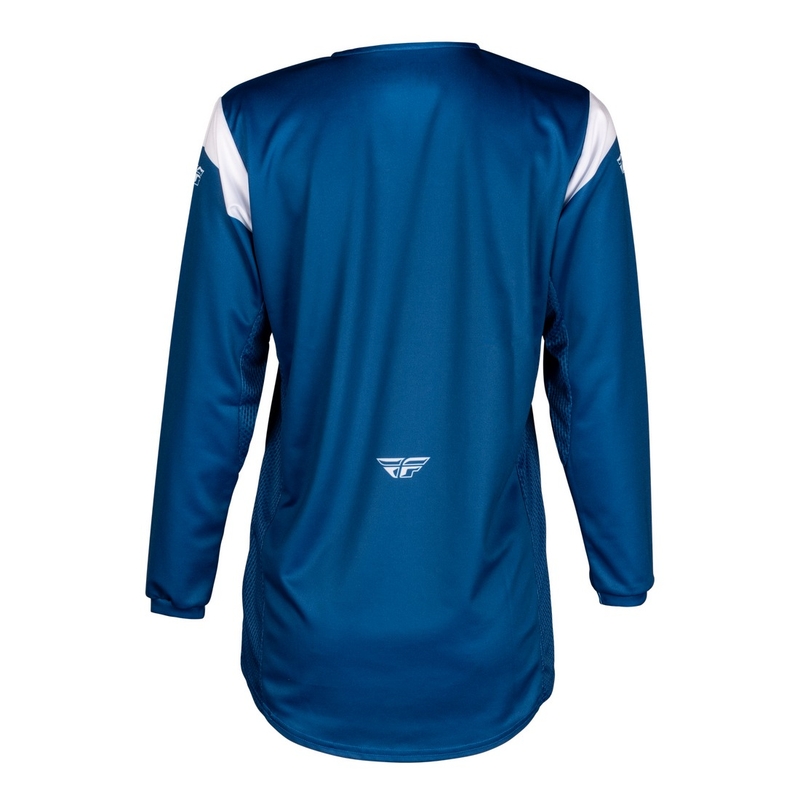 Kinder motorcross trui FLY Racing Kinetic Stoke blauw en wit