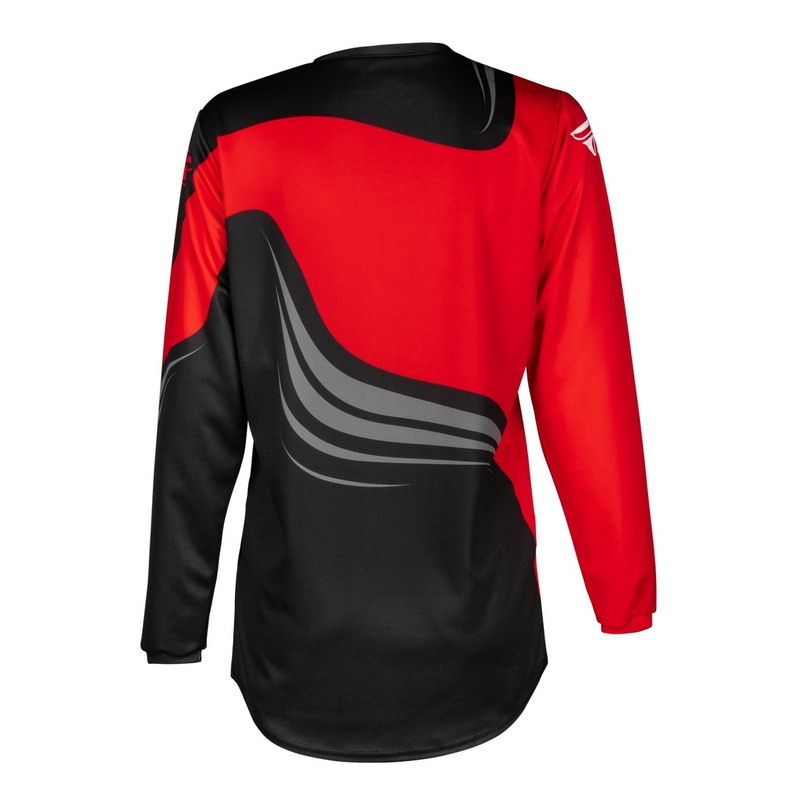 Kinder motorcross shirt FLY Racing F-16 zwart-rood-wit