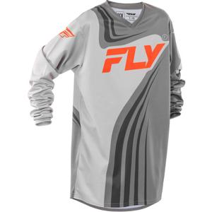 Kinder motorcross trui FLY Racing F-16 grijs-oranje