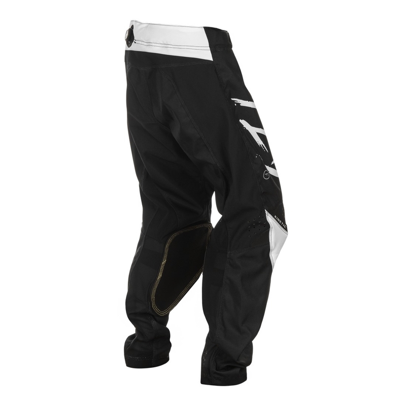 Kinder motorcrossbroek FLY Racing Kinetic Stoke zwart-wit