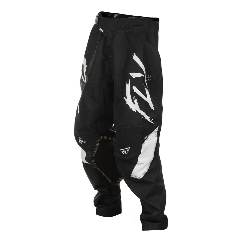 Kinder motorcrossbroek FLY Racing Kinetic Stoke zwart-wit