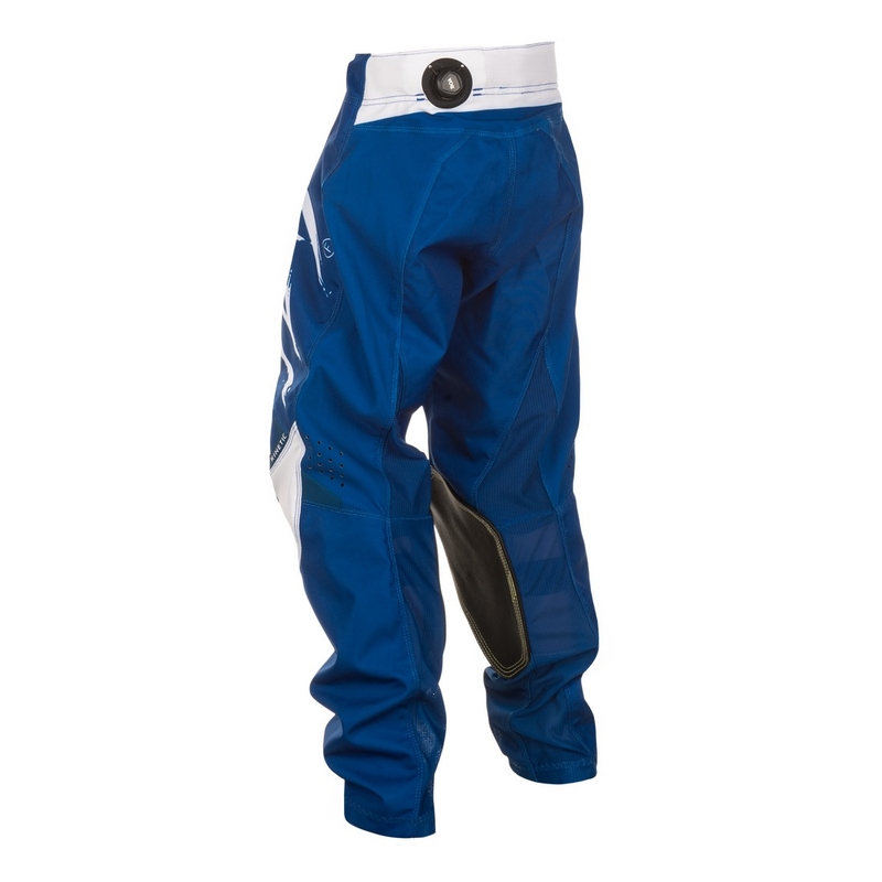 Kinder motorcrossbroek FLY Racing Kinetic Stoke blauw en wit