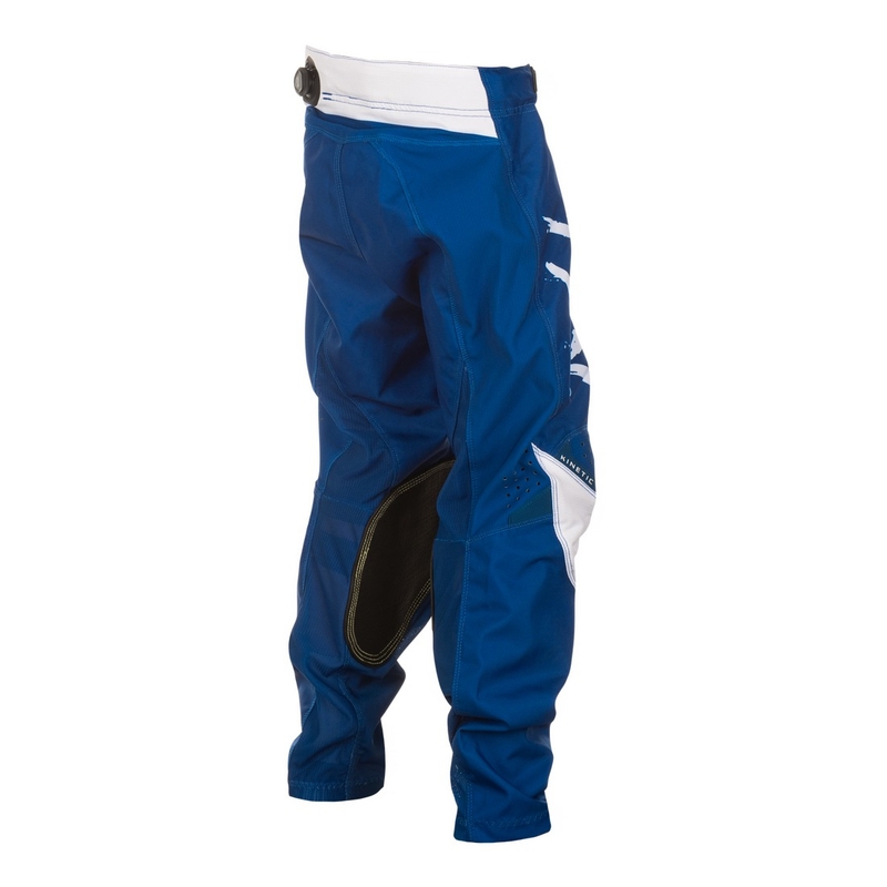 Kinder motorcrossbroek FLY Racing Kinetic Stoke blauw en wit