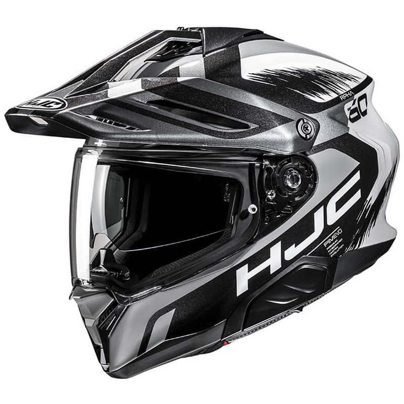 Enduro motorhelm HJC RPHA 60 Quid MC5 grijs-zwart-wit