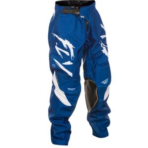 Kinder motorcrossbroek FLY Racing Kinetic Stoke blauw en wit