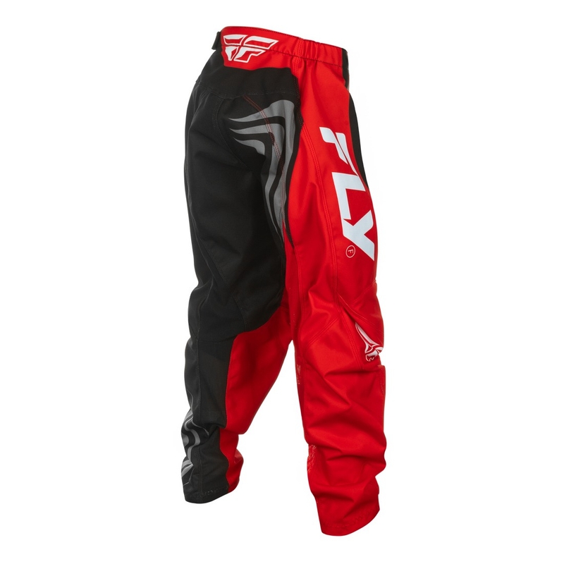 Kinder motorcrossbroek FLY Racing F-16 zwart-rood-wit