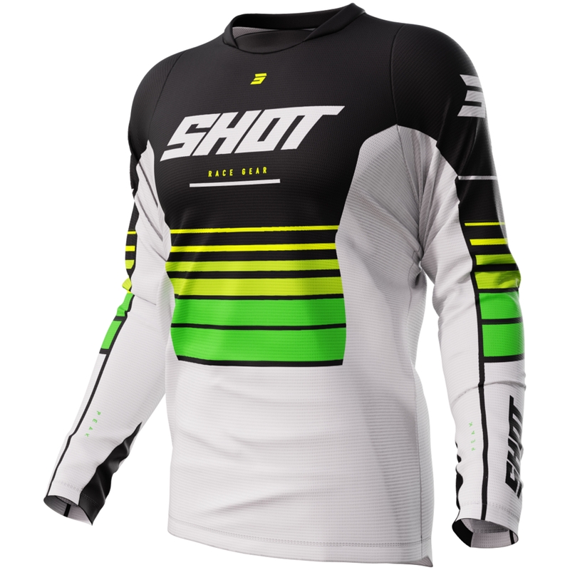 Motorcross trui Shot Devo Peak groen uitverkoop
