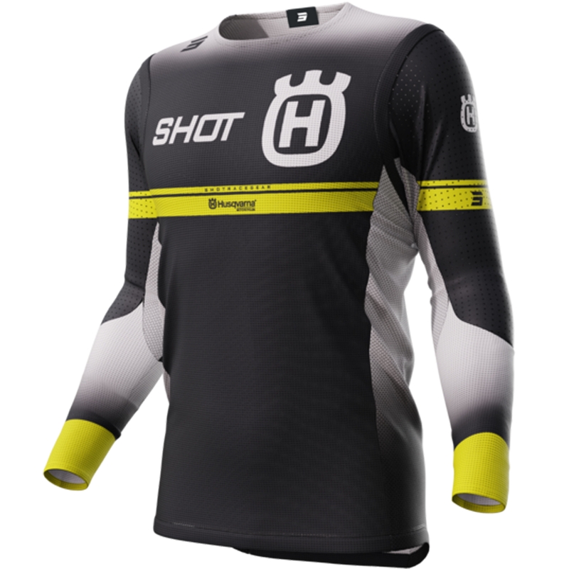 Shot Aerolite Husqvarna LE crossshirt zwart aanbieding uitverkoop
