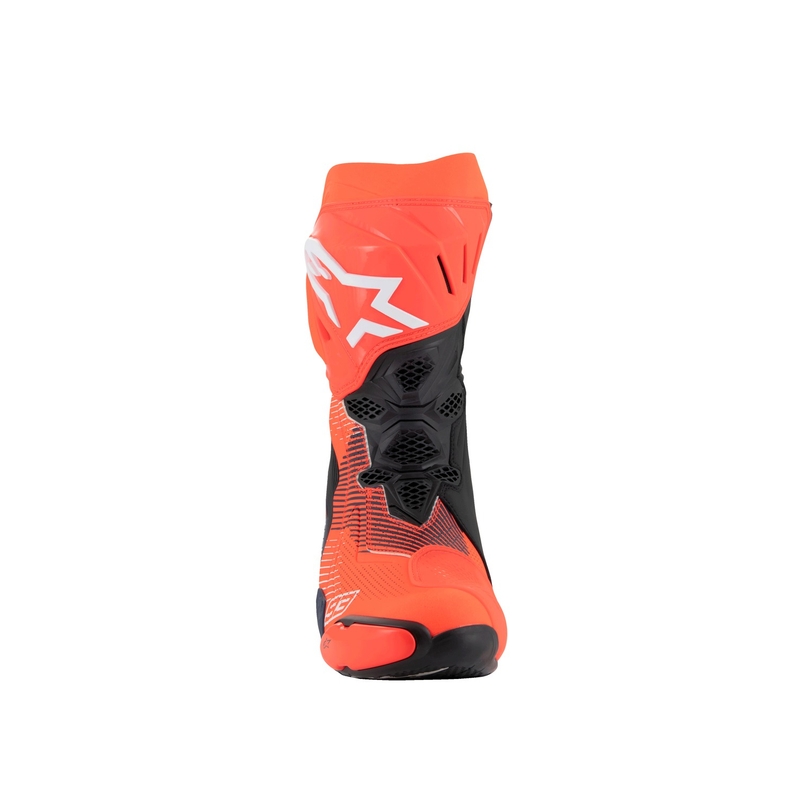 Alpinestars Supertech R Vented limited edition MM93 Marc Marquez fluor rood-blauw-zwarte motorlaarzen