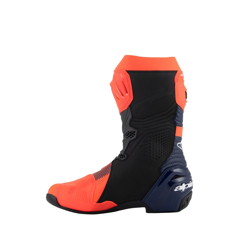 Alpinestars Supertech R Vented limited edition MM93 Marc Marquez fluor rood-blauw-zwarte motorlaarzen