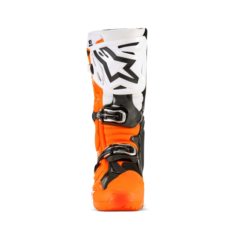 Alpinestars Tech 10 Enduro fluor oranje-zwart-wit motorlaarzen